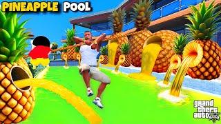 Shinchan & Franklin Make a Pineapple Swimming Pool in GTA 5!