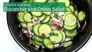 How to Make Easy Cucumber Salad with Onions