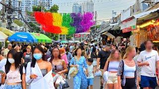 [4K UHD] Walking around Chatuchak Weekend Market Bangkok | Crowded with Tourists