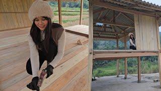 18-year-old country girl builds and finishes wooden floors with homegrown rosewood