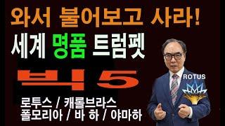 세계 몀품 트럼펫 빅5  비교시연! - 트럼펫전문점 목화악기