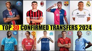 TOP 30 CONFIRMED TRANSFERS SUMMER 2024 Osimhen,Lukaku,Mbappé,Greenwood,Nico Williams.. 