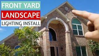 Front Yard Landscape Lighting Installation | Smart Plug | How to install outdoor Landscape lighting