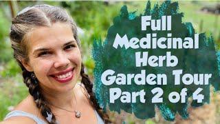 Full Medicinal Herb Garden Tour Part 2 of 4