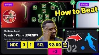 How to Beat Win Spanish Club Legends Mode efootball Pes 2025 Mobile | Festive Season  Free Epic