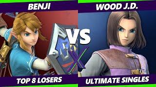 S@X 425 Top 8 Losers - Benji (Link) Vs. Wood J.D. (Hero) SSBU Smash Ultimate