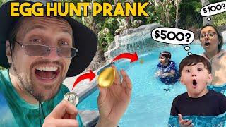 GOLDEN Easter Egg Hunt *Pool Prank* (FV Family Spring Break 2022 Pt 1)