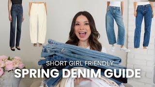 SPRING DENIM GUIDE :) petite friendly jeans!!! | khaite, parke, just black denim, free people + more