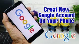 How To Create New Google Account In Your Android Phone