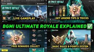 ULTIMATE ROYALE BGMI EXPLAINED / BGMI ULTIMATE ROYALE KYA HAI LEGEND TIPS AND TRICKS LIVE GAMEPLAY