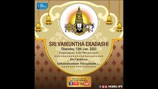LIVE - Sri Vaikuntha Ekadashi 2022 || Hare Krishna Movement :Bhilai-Raipur