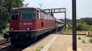 Bahnverkehr in Mellingen Heitersberg (10.07.2023)