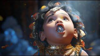 Lord Krishna | the Creator | 4k | AI | Regenerative art | Lord Vishnu | Universe in the mouth