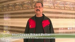 Message from Shri Gagan Bihari Pollar, Sr. Teacher,ADAV High School,Sunabeda