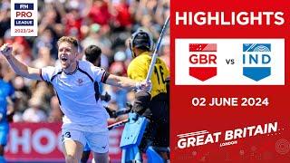 FIH Hockey Pro League 2023/24 Highlights - Great Britain vs India (M) | Match 1