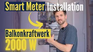 2000W Balkonkraftwerk: Einbau SmartMeter für Anker SOLIX mit 3,2 kWh Speicher Solarbank 2 E1600 Pro