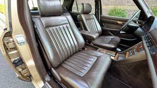 1984 Mercedes-Benz 380SE Champagne over Brasil Brown leather 84k miles Drive Video 8/27/24