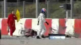 Kimi Raikkonen Crash 2005 Barcelona