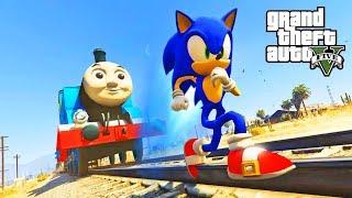 Sonic the Hedgehog vs Thomas the Tank Engine! (GTA 5 Mods)