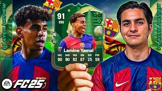 91 LAMINE YAMAL EVO PLAYER REVIEW!