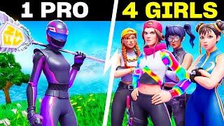 4 Girls VS 1 Pro