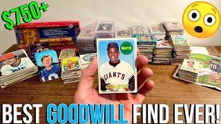 HUGE TUB OF VINTAGE SPORTS CARDS & GRADED CARDS FOUND AT GOODWILL!