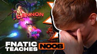 STREAMER Coaches NOOB VEL'KOZ | Fnatic Teaches Noob 2021 ft. Rhobalas