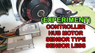 SENSORLESS HUB MOTOR CONTROLLER SENSOR TYPE TESTING EXPERIMENT J&P MR-100 MINIMOTORS DUALTRON MOBER