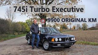 BMW 745i Executive E23 mit originalen 9900 km. Der erste 7er mit Turbolader und Ladeluftkühler.