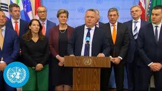 Ukraine & others on 1000 Days of Russia's Full-Scale Invasion of Ukraine - Media Stakeout (19 Nov)