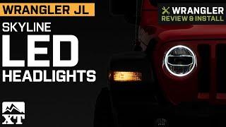 Jeep Wrangler JL Skyline LED Headlights Review & Install