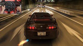 1147HP Toyota Supra MK4 Full Send! - Assetto Corsa | Thrustmaster T300 RS Gameplay