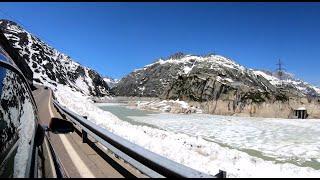 Grimselpass Switzerland - Full Lenght Car Ride in 4K - Amazing Road!!!