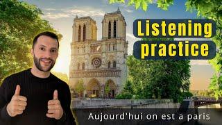 Easy French Listening Practice in Paris | Episode 1 Vlog Paris (FR/EN Subtitles)