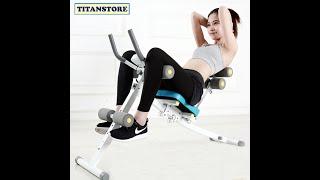 Máy Tập GYM Gấp Gọn 6 in 1, Máy Tập Cơ Bụng Thiết Kế Mới Đỡ Lưng Trợ Lực [Tặng Dây Kéo Tập Tay]