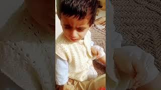 cute boy ## short viral video ## food fun with hasnain ##️