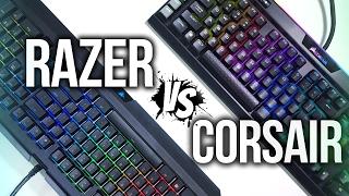 Razer Blackwidow Chroma V2 vs Corsair Gaming K95 Platinum RGB Keyboard Comparison!