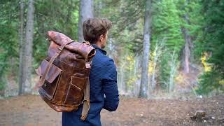 The Kobuk Leather Backpack for Men