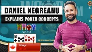 POKER CONCEPTS in Action: Ranges, Bluffs, Bubble Play and getting All In