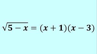 Can You Solve This Algebra Challenge? | A Nice Radical Equation