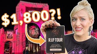 We Spent $1800(!!) On Halloween Horror Nights Tours At Universal Orlando | RIP & Lights On Unmasking