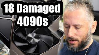 18 Damaged 4090 Graphics Cards Founders Edition Repair