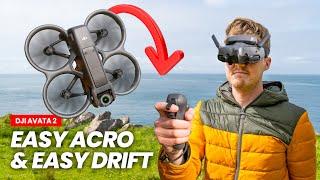 DJI AVATA 2 | EASY ACRO & EASY DRIFT Demonstration (Flips, Rolls & Drifts!!)