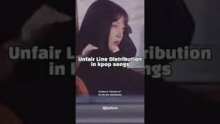 Unfair line distribution in kpop songs