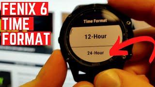 Garmin Fenix 6 Time Format | Change between 12-hour and 24-hour