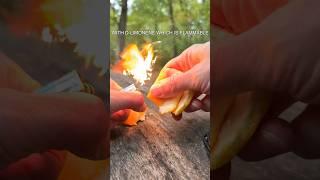 Fire from an Orange                                #fire #orange #survival