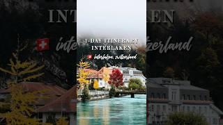 1-Day Interlaken Itinerary Switzerland 