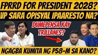 GOOD NEWS! FPRRD PWEDE PA DAW TUMAKBONG PANGULO SA 2028? VP SARA OPISYAL PINAPAARESTO NA? #duterte