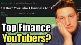 The WORST Top 10 Finance Youtubers List of All Time