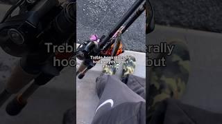 Treble hooks do NOT hook fish! #fishing #shorts